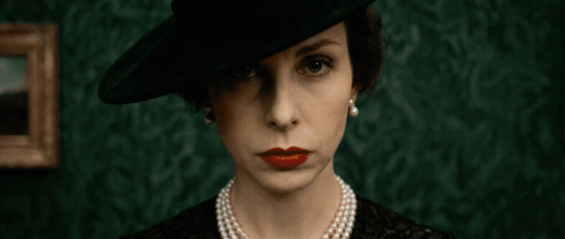 Woman and fox painting