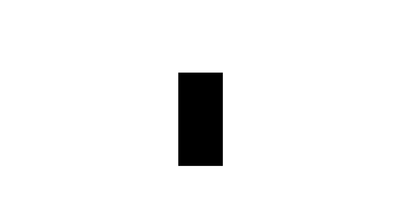 The black-and-white mask over the walker in the first frame: black where the edit goes, white everywhere else
