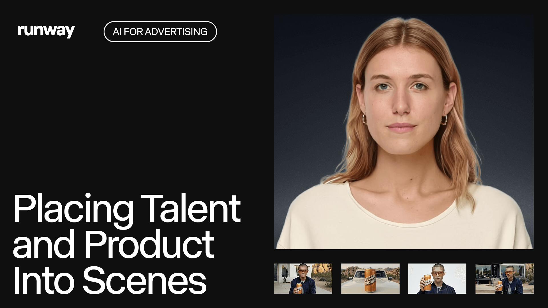 Placing Talent and Product into Scenes