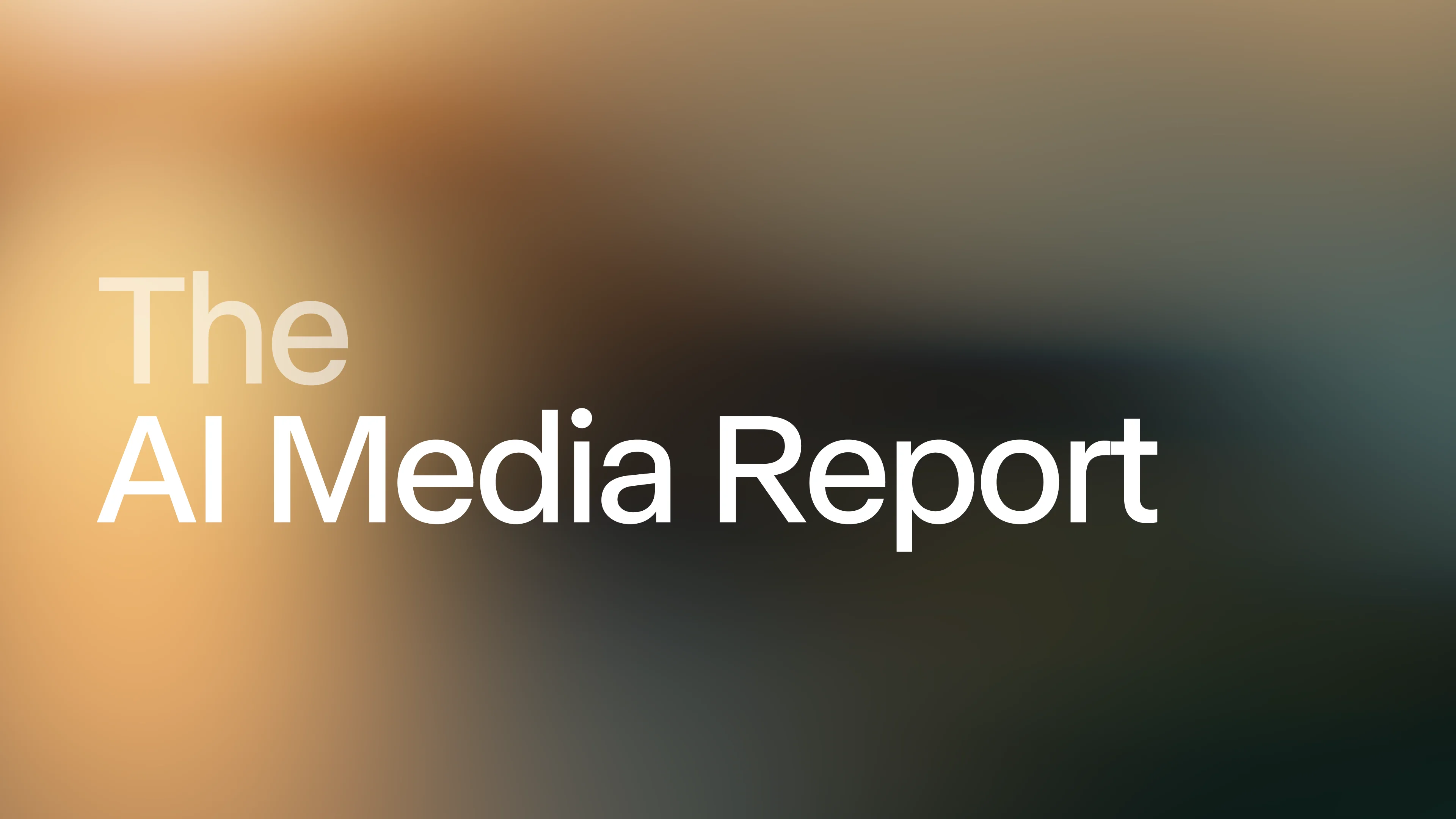 The AI Media Report: Cost, Speed and What Comes Next