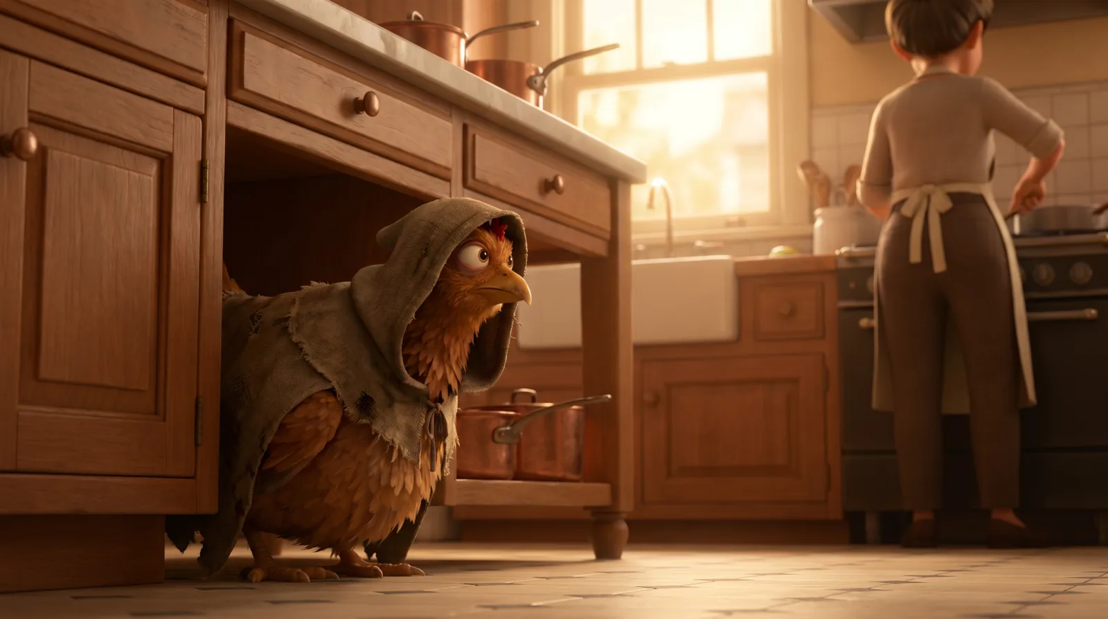 Animated comedy scene product reference