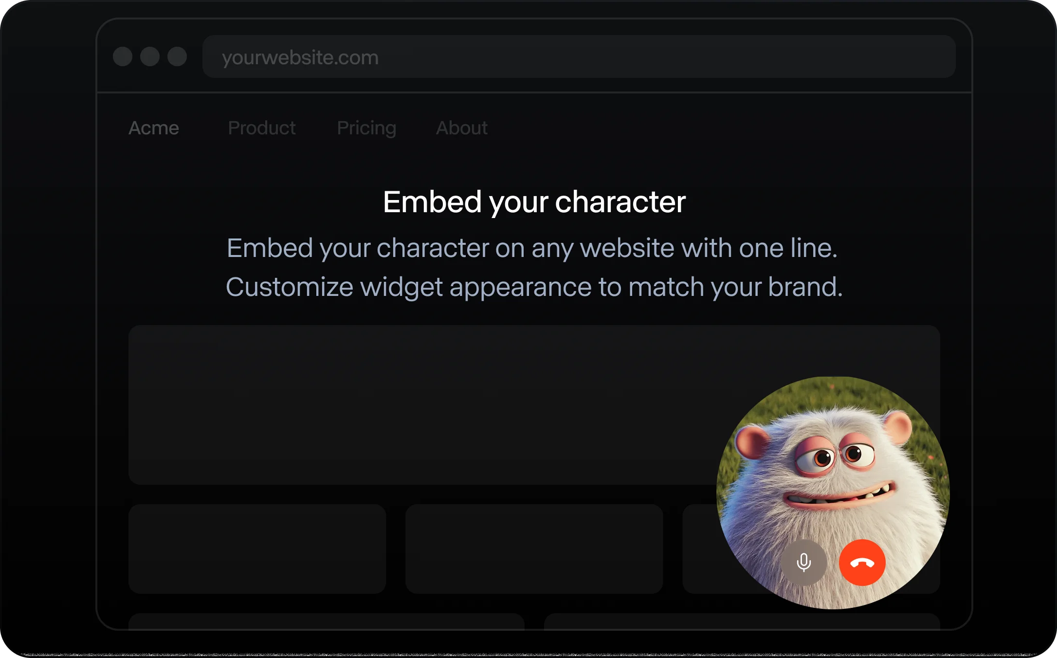 Embeddable widget