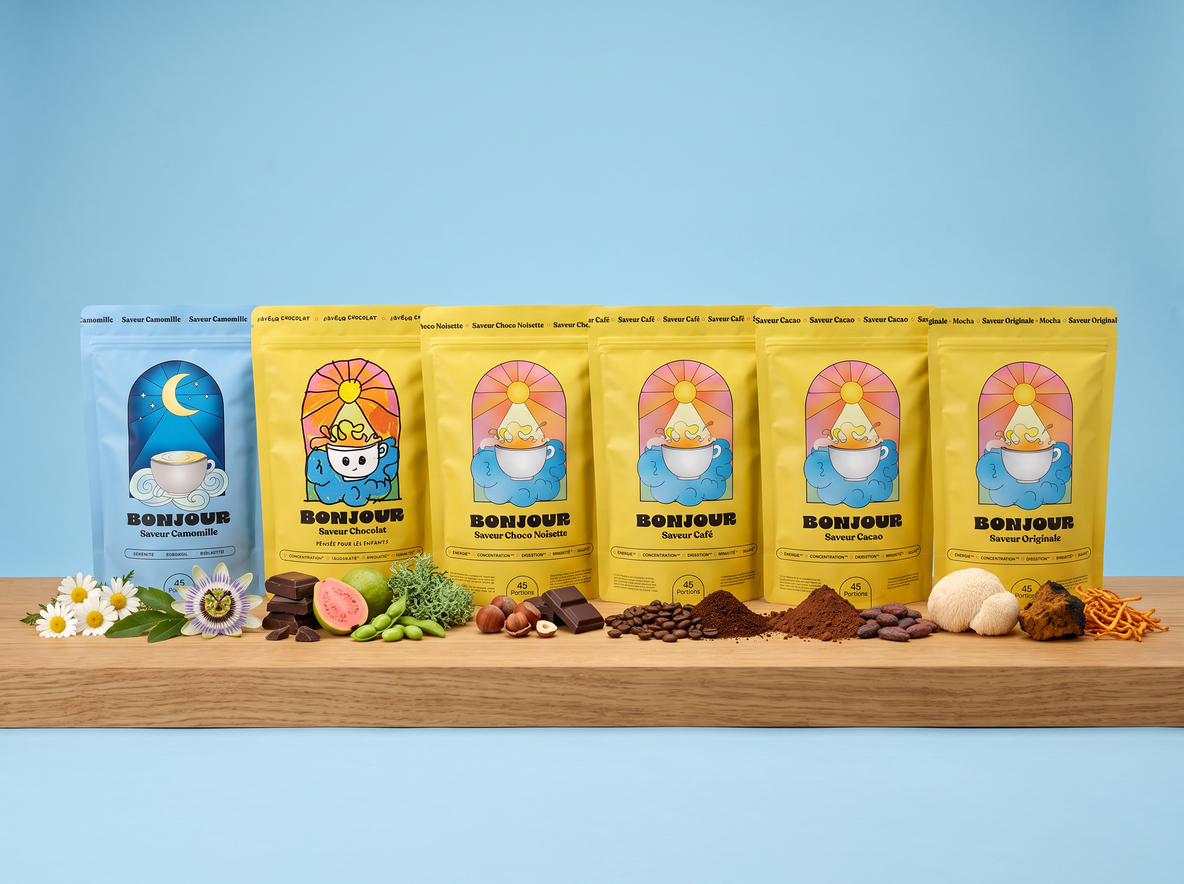bonjourdrink ad showing the packaging