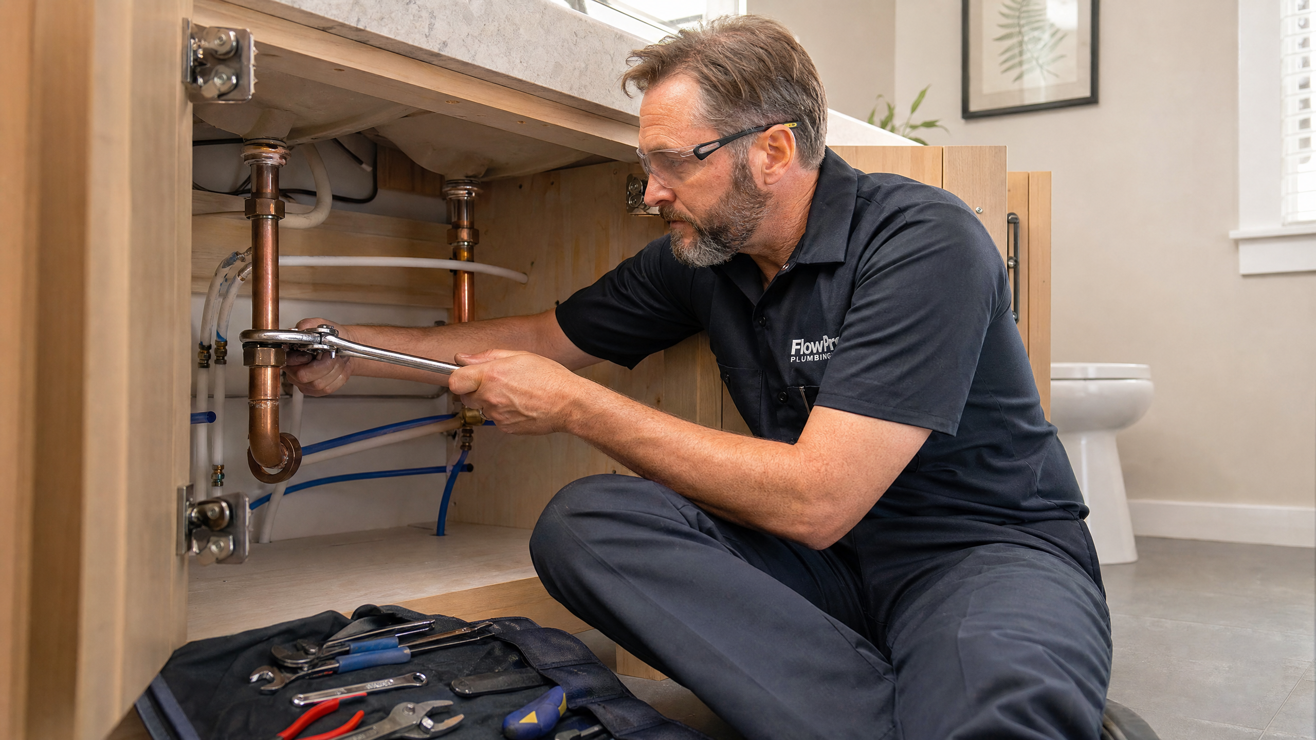 Plumbing ad: how to make one with AI